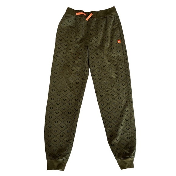 True Religion Other - True Religion Youth Large Monogram Joggers Olive Y2K Streetwear